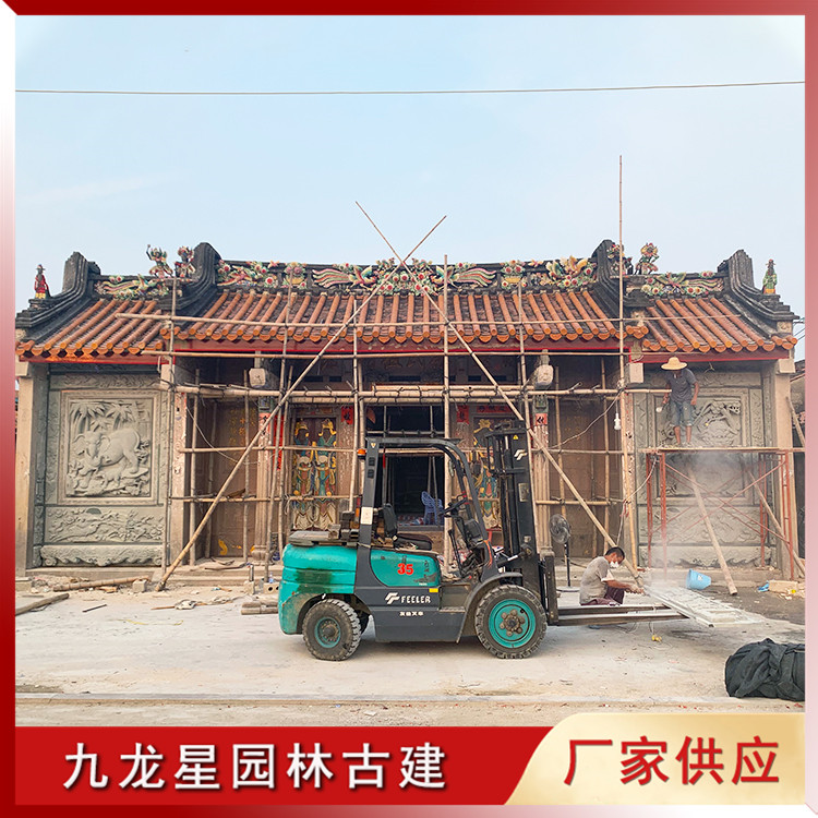 廣東潮汕祠堂浮雕圖片